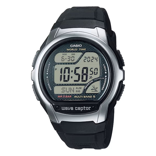 CASIO WAVE CEPTOR - WORLD TIME, RADIO CONTROLLED, Radio signal receiver (EU - USA - Japan) WV-58R-1AEF Multifunction - Armbanduhr 44 mm