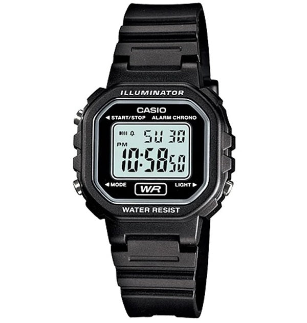 CASIO YOUTH ILLUMINATOR - BLACK LA-20WH-1ADF Multifunction - Armbanduhr 30 mm Schwarz