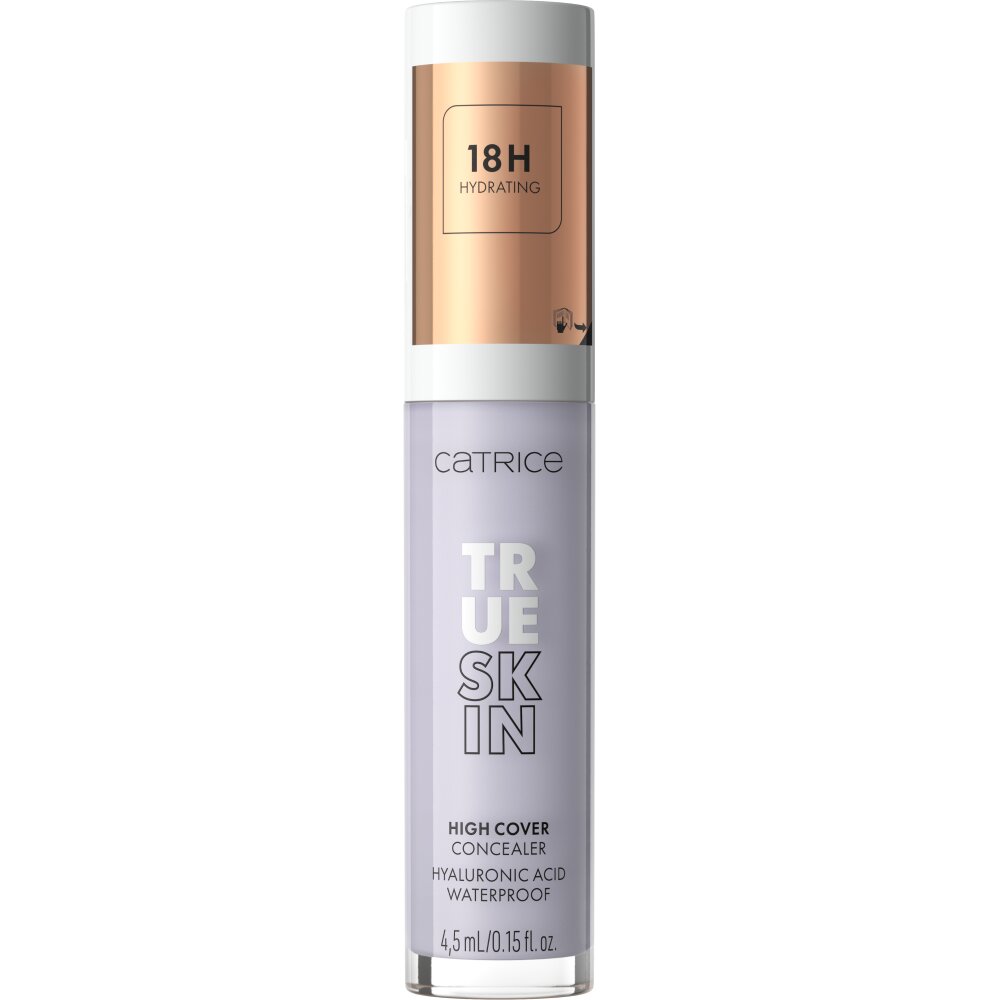 Catrice, True Skin, Hyaluronsäure, Wasserdicht, Hohe Abdeckung, Flüssig-Concealer, 400, CC Lavender, 4.5 ml