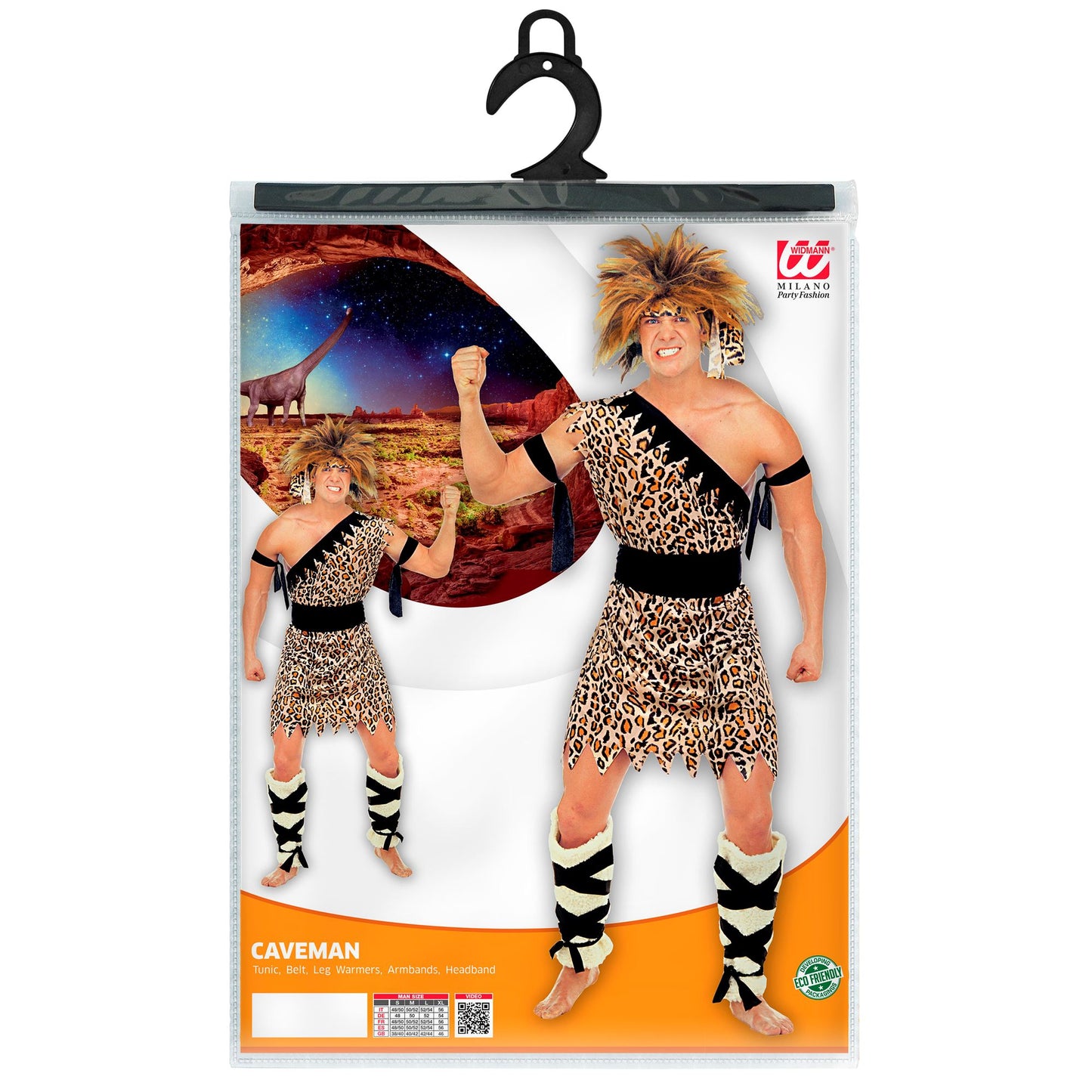 "CAVE MAN" (Tunika, Gürtel, Beinlinge, Bänder für Arme und Stirnband) – Ansicht 5