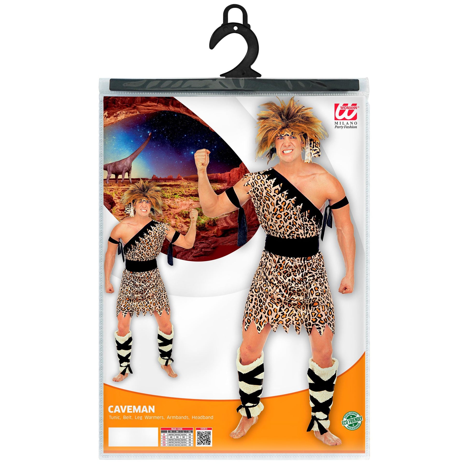 "CAVE MAN" (Tunika, Gürtel, Beinlinge, Bänder für Arme und Stirnband) – Ansicht 5