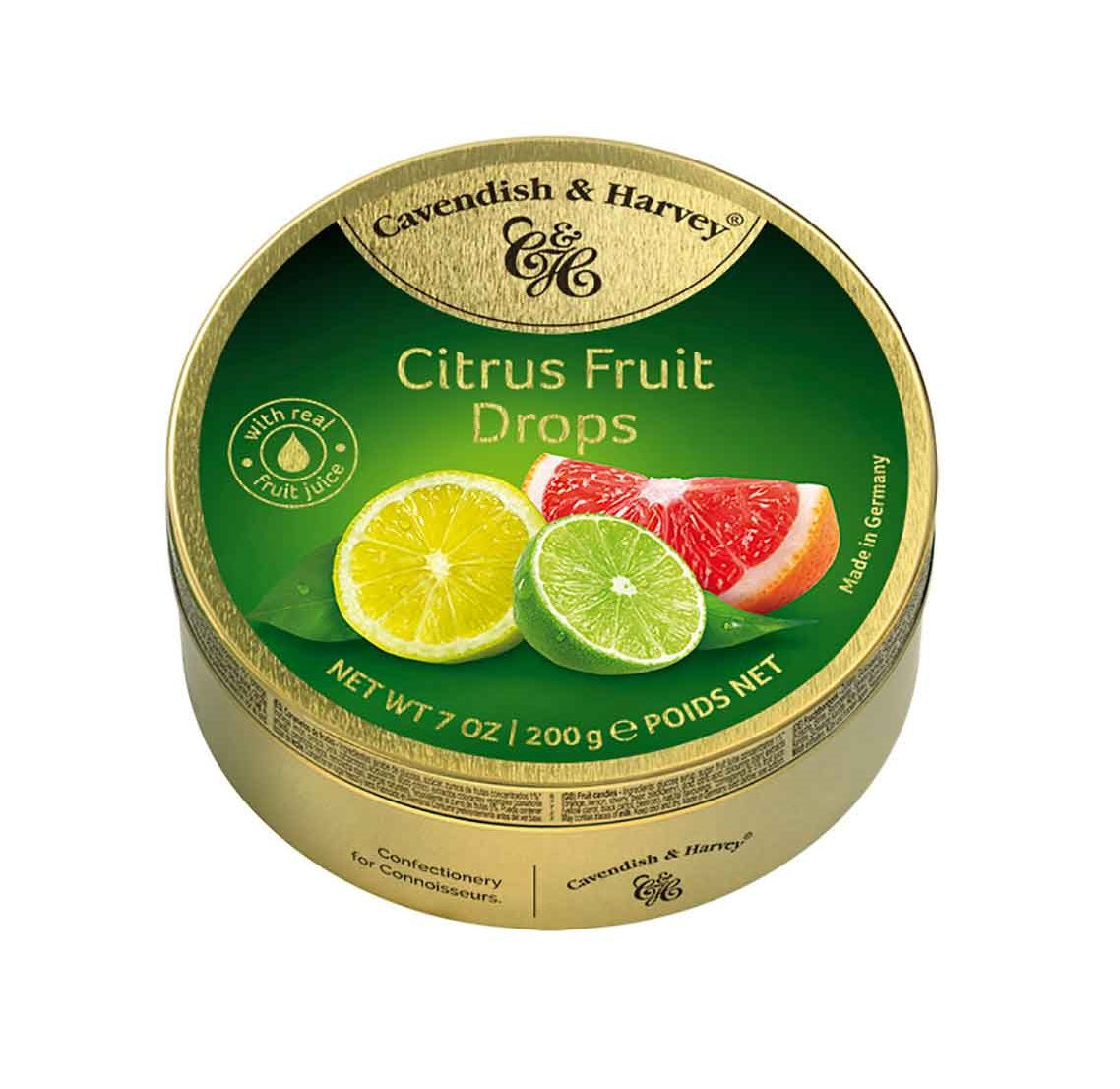 Cavendish & Harvey Citrus Fruit Drops 200g – Produktansicht