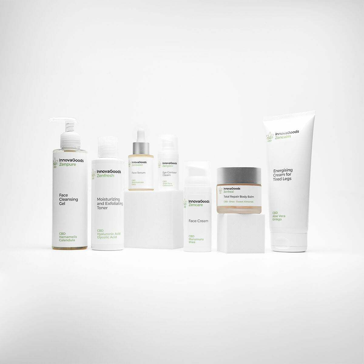 Energetisierende Creme für müde Beine CBD Zencalm InnovaGoods 200 ml