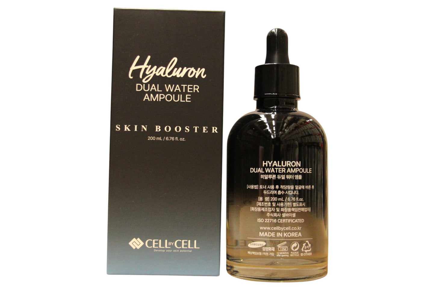 Cell By Cell, Dual Water Ampoule, Hyaluronsäure, Feuchtigkeitsspendend & Beruhigend, Serum, Für das Gesicht, 200 ml