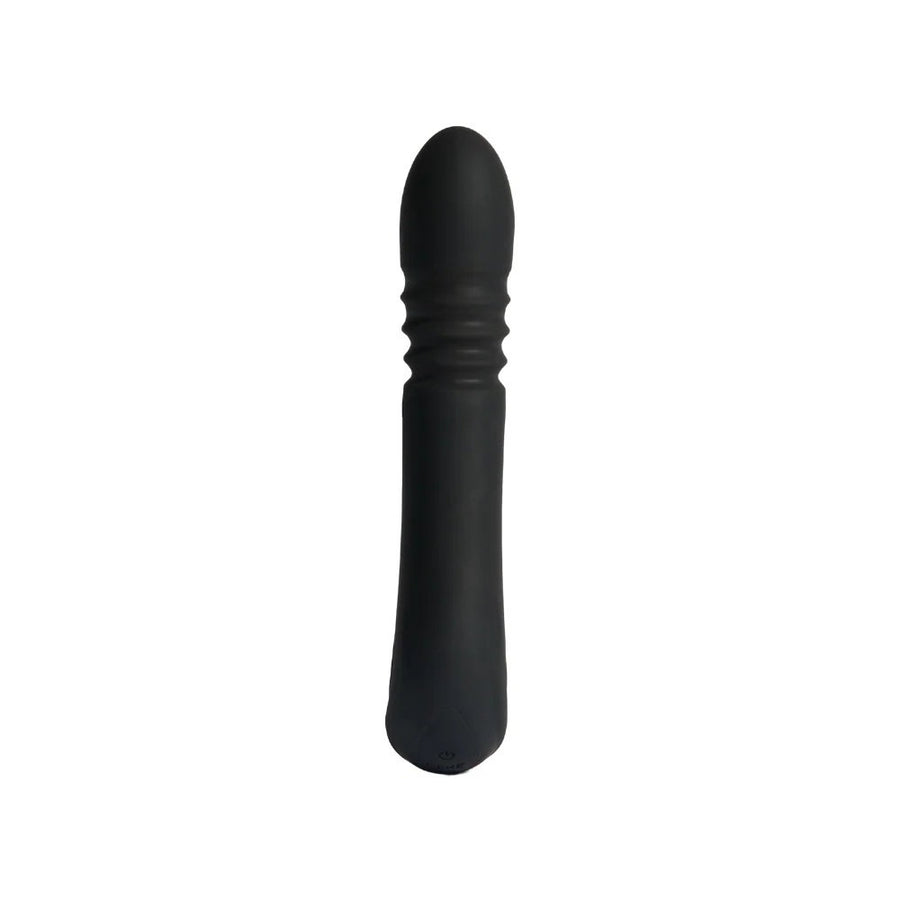 Cere, Pique, Vibrator und Punktstimulator 2-in-1, Telescoping, Aufladbar, Medical Silicone, Schwarz
