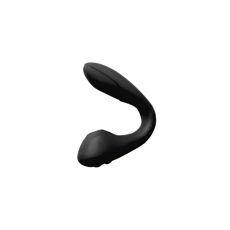 Cere, Spellbound Stimulator, Vibrator und Klitorissauger 2-in-1, Air Pulse Vibrator, Gebogen, Aufladbar, Medical Silicone, Schwarz