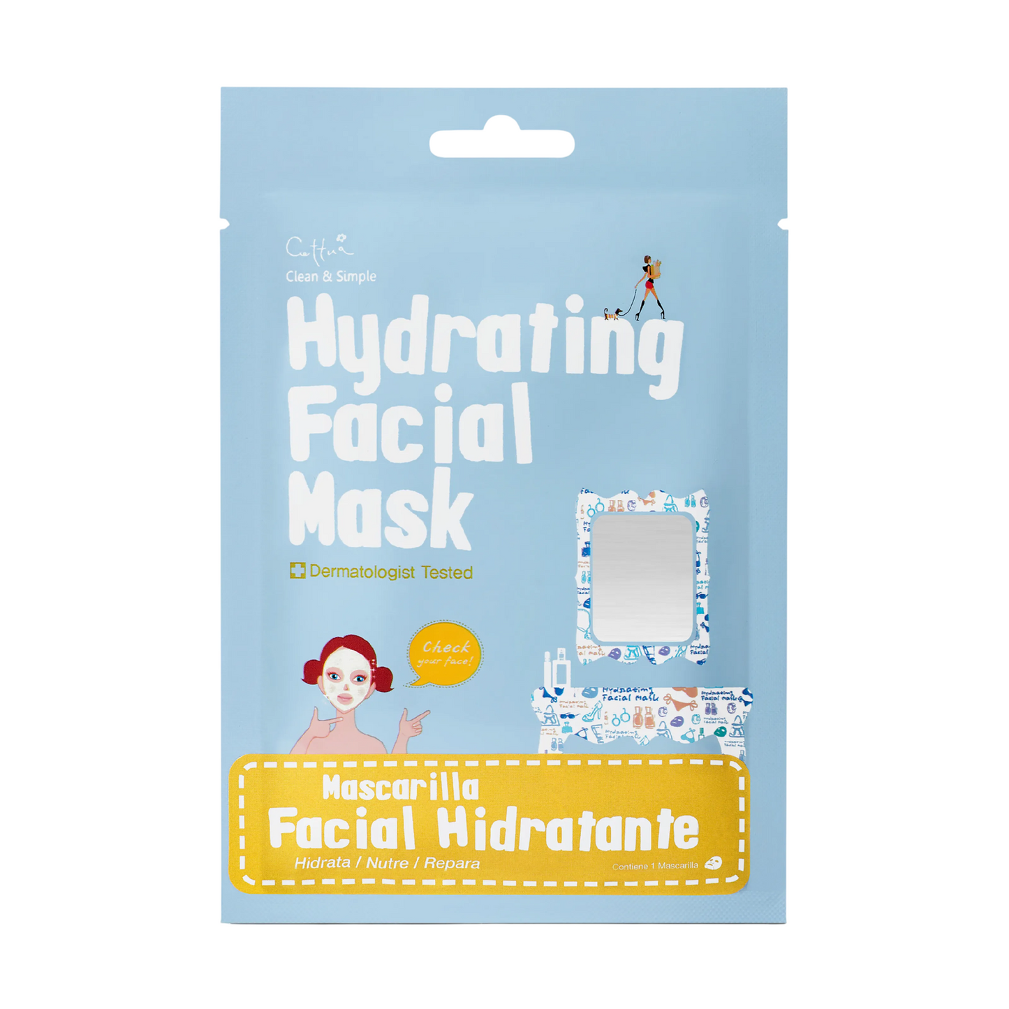 Cettua, Cettua, Hydratisierend, Gesichtsmaske, Für das Gesicht, 20 g