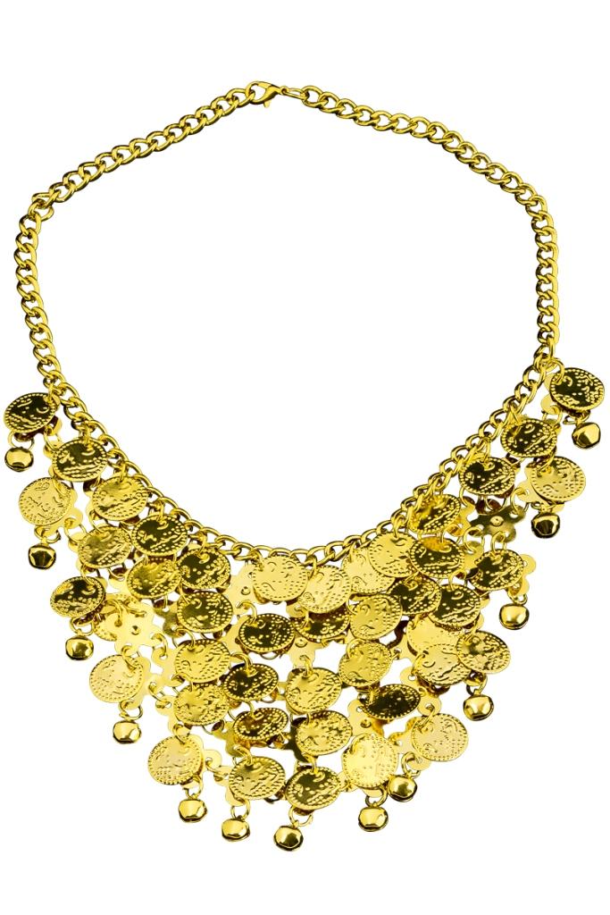 Gold Münzkette Halskette – Chaks Maharani | 18K Vergoldet, Verstellbar - Fasnacht24.ch