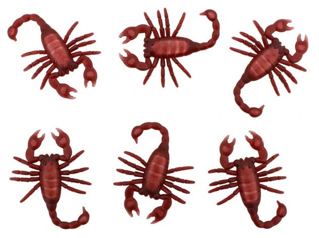 Gummi Skorpione Set – 6 Braune Realistische Gummi Skorpione von Chaks - Fasnacht24.ch