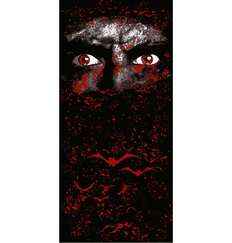 Halloween Tischläufer – Chaks Vampirgesicht 30x500cm | Spuk Deko - Fasnacht24.ch