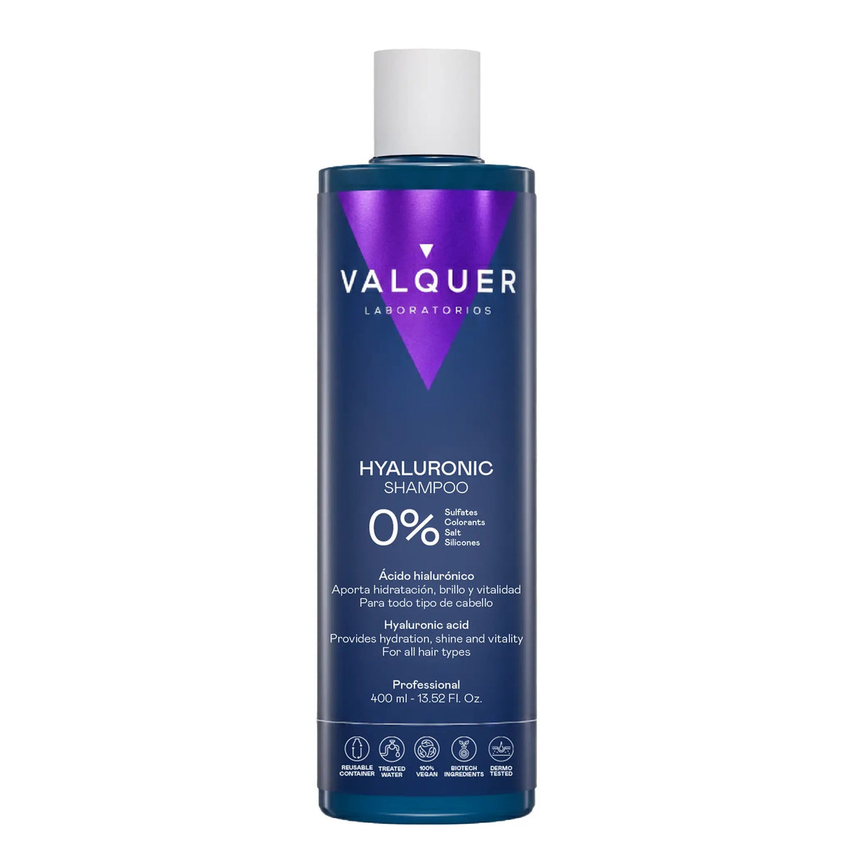 Valquer Hyaluronic 0 Champú Ácido Hialurónico 400ml