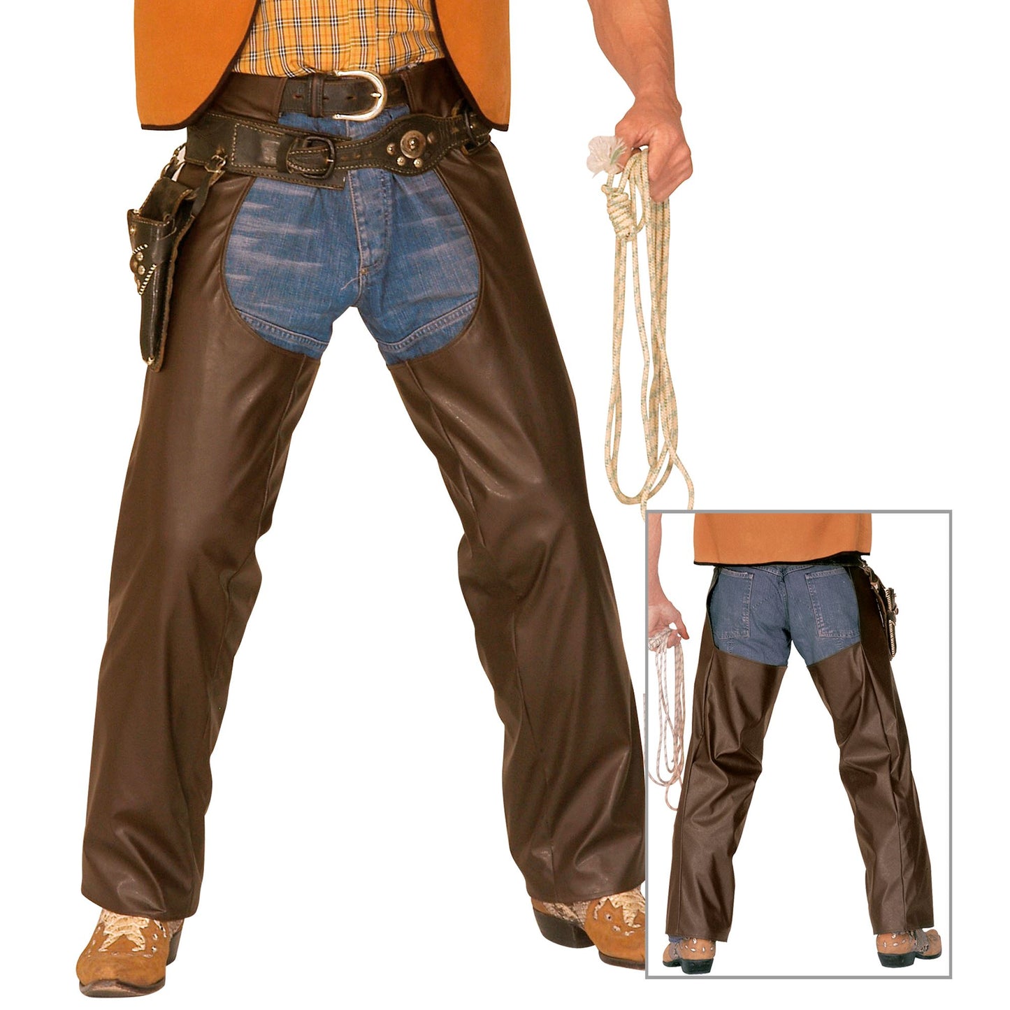 "CHAPS COWBOY" Lederlook – Vorderansicht