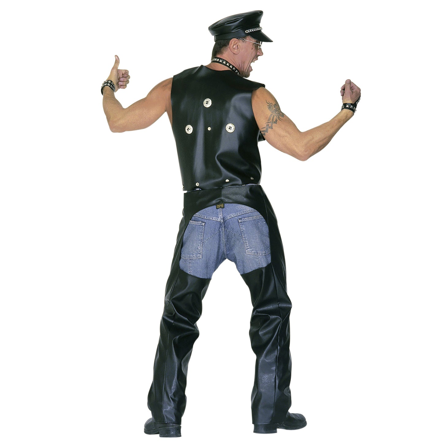 "CHAPS ROCKER/MOTORRADFAHRER" Kunstleder – Ansicht 3