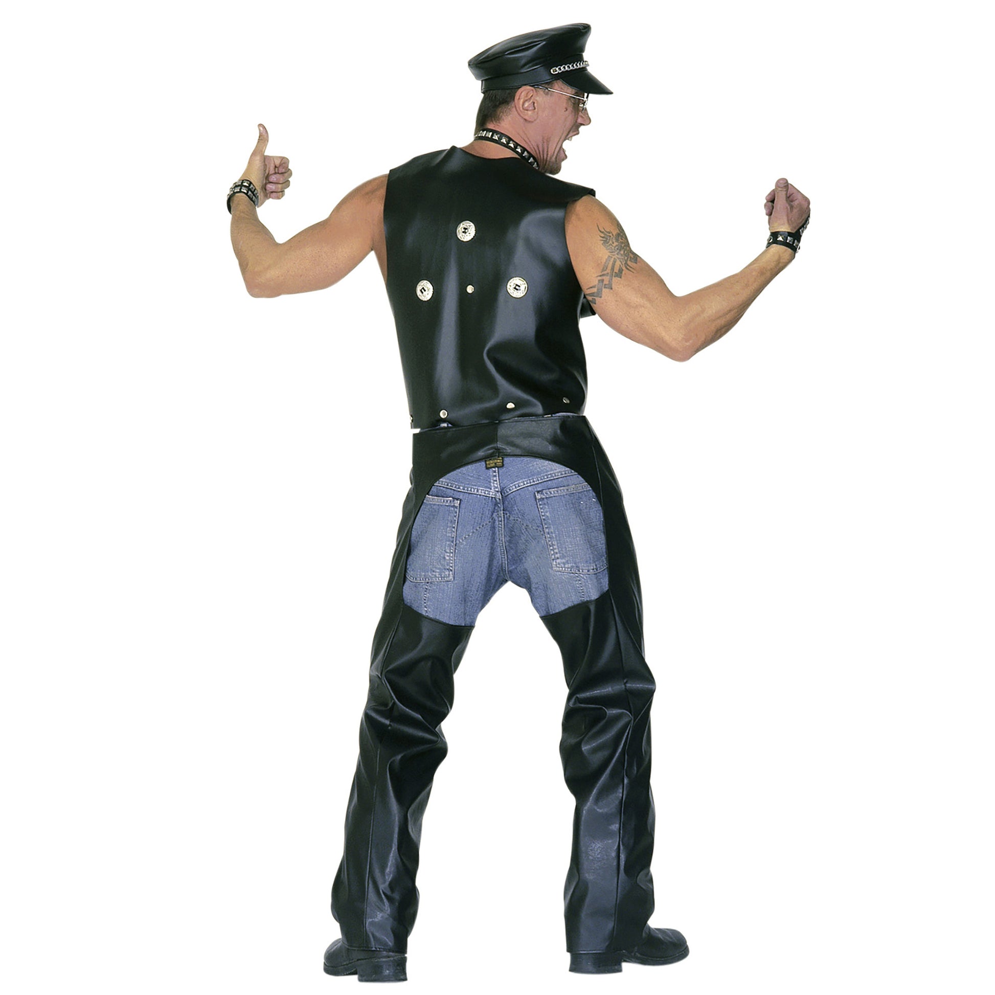 "CHAPS ROCKER/MOTORRADFAHRER" Kunstleder – Ansicht 3