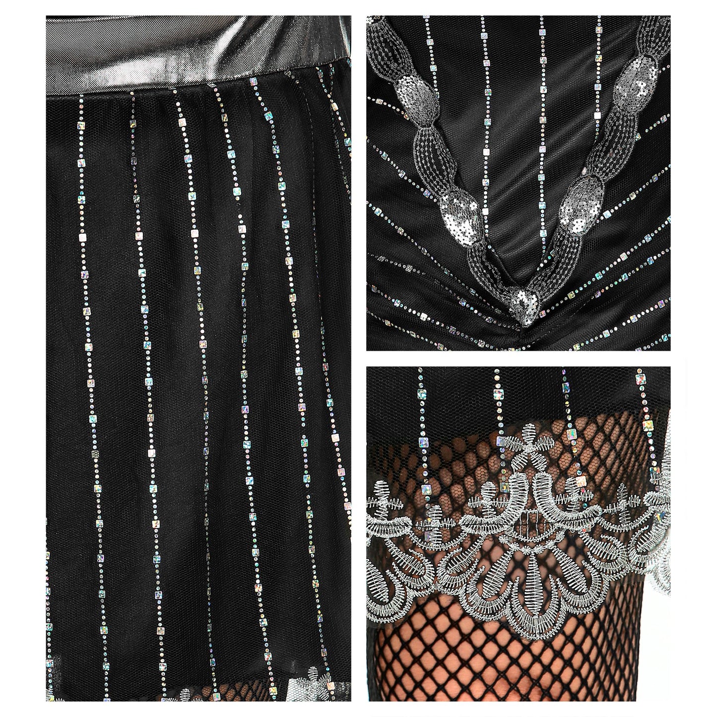 "CHARLESTON" (Kleid, Armstulpen, Kopfschmuck) – Ansicht 4