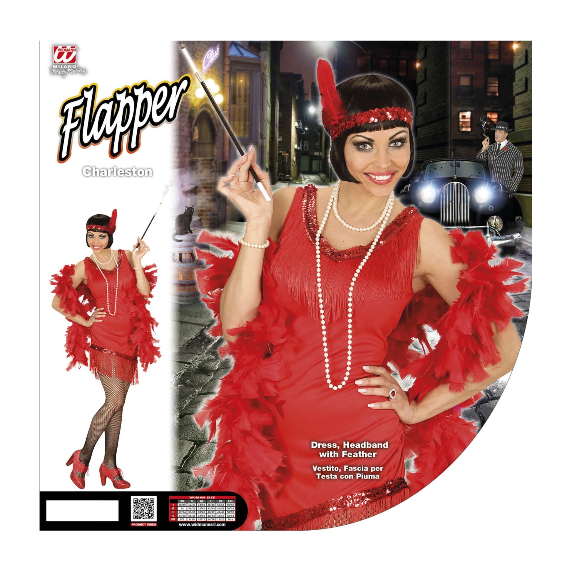 "CHARLESTON" (Kleid, Handschuhe, Stirnband mit Feder) – Ansicht 4