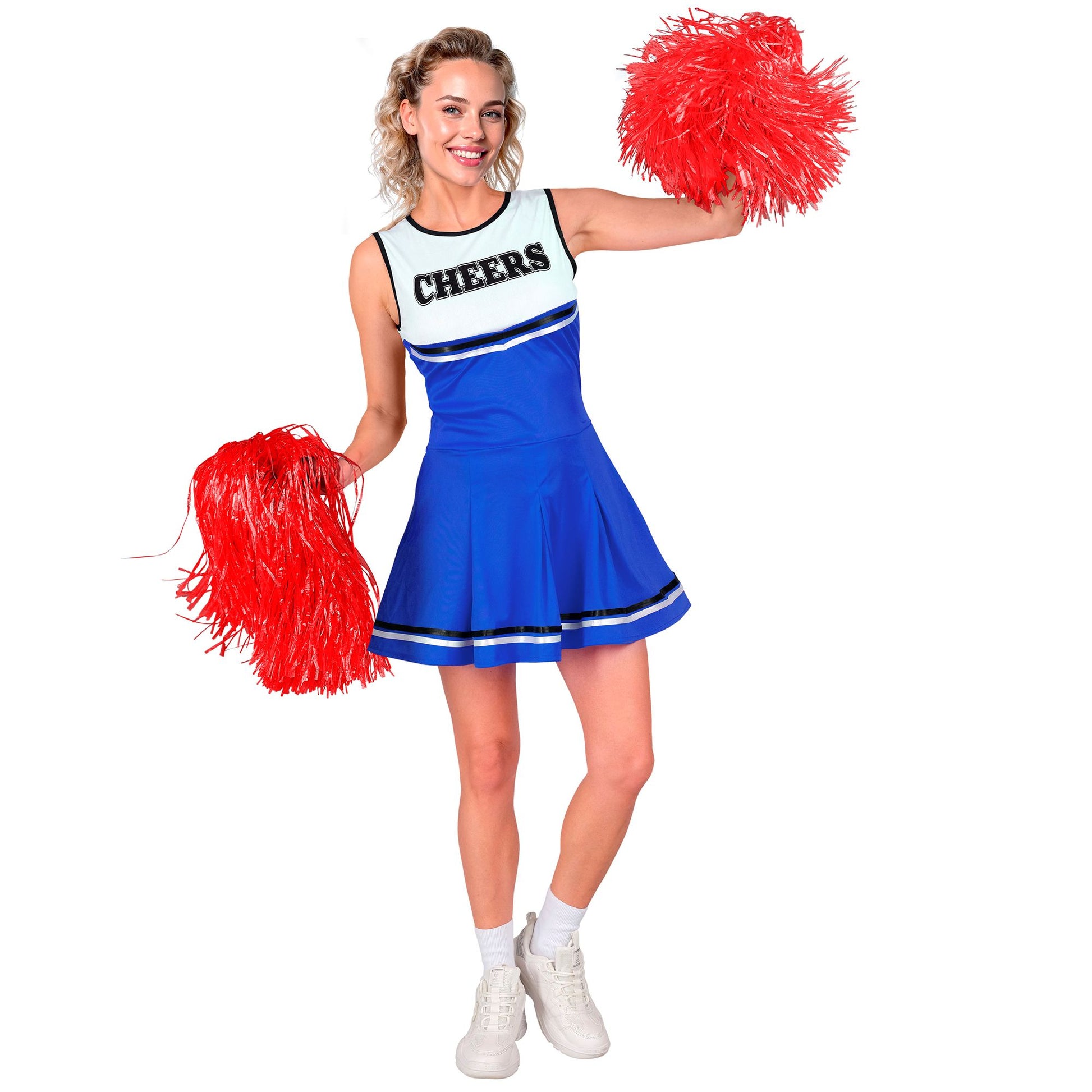Widmann Cheerleader Kostüm Blau-Weiss Damen – Produktansicht