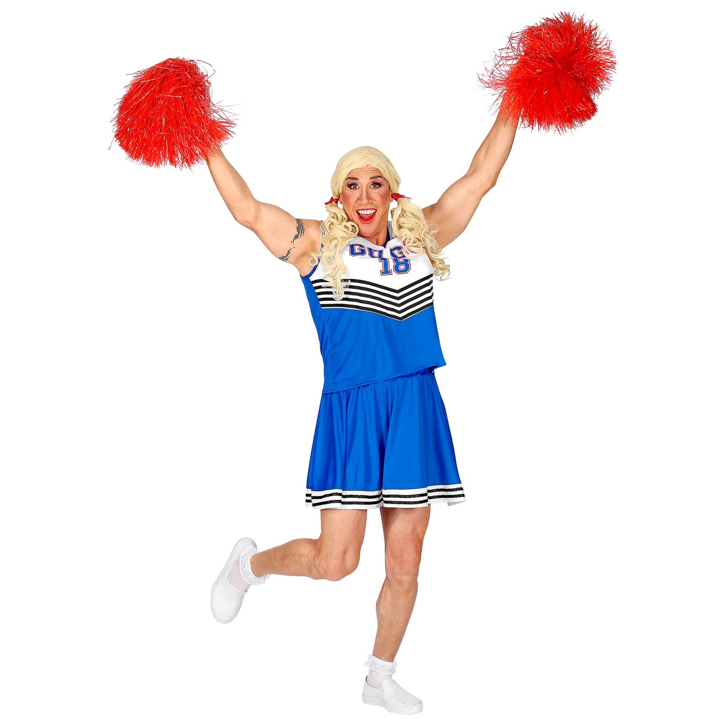 "CHEERLEADER" (Oberteil, Rock) – Detailansicht