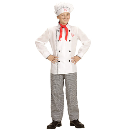 "CHEFKOCH" (Oberteil, Hose, Mütze) – Vorderansicht