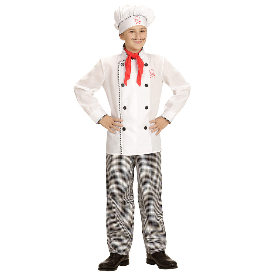 "CHEFKOCH" (Oberteil, Hose, Mütze) – Vorderansicht