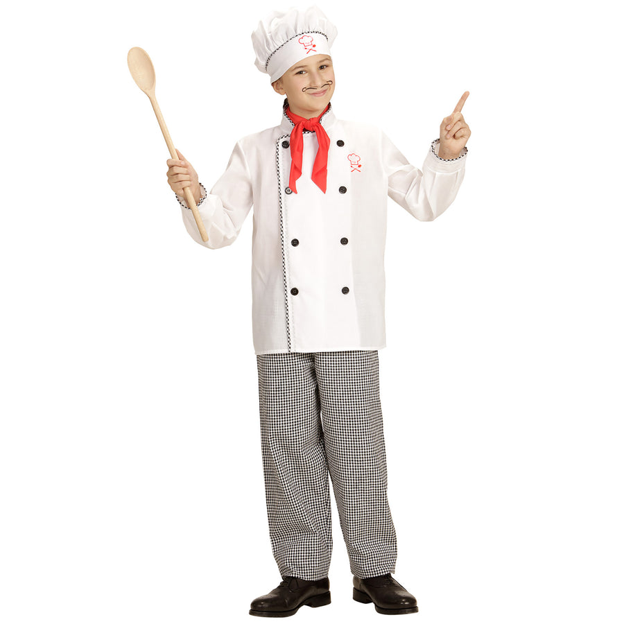 "CHEFKOCH" (Oberteil, Hose, Mütze) – Detailansicht