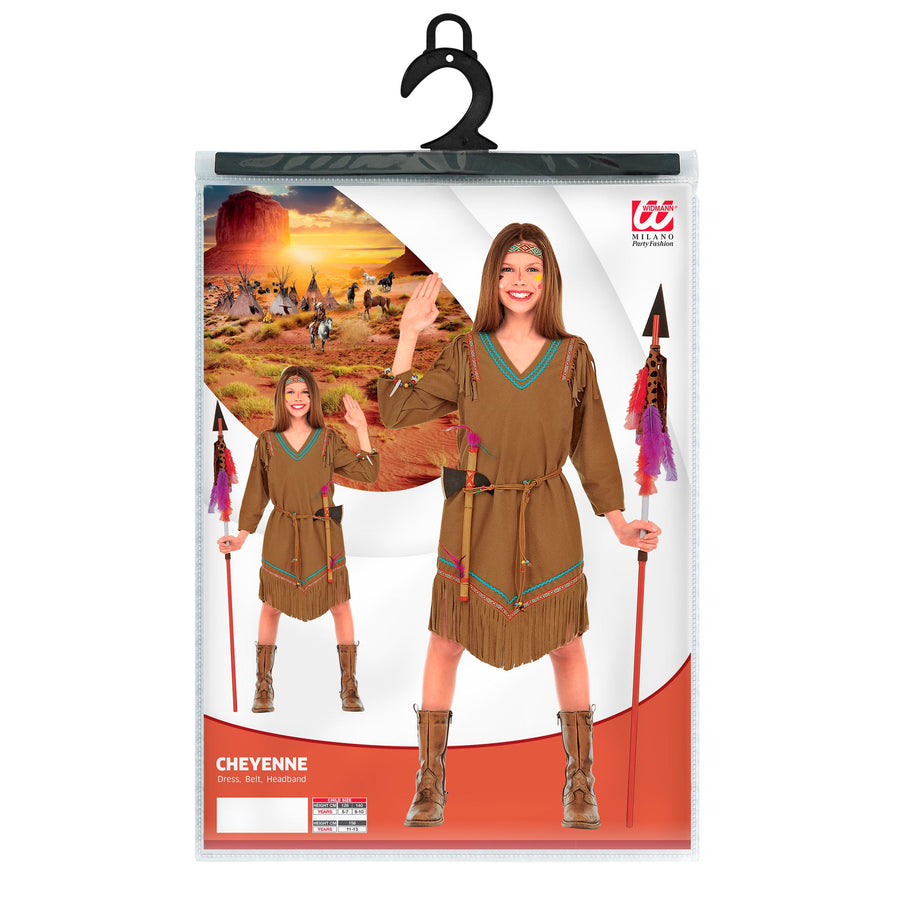 "CHEYENNE" (Kleid, Gürtel, Stirnband) – Detailansicht
