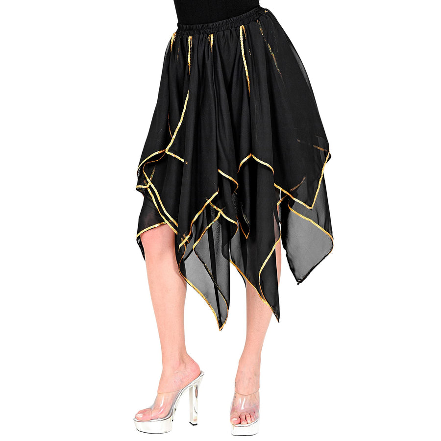 "CHIFFON ROCK SCHWARZ" – Vorderansicht