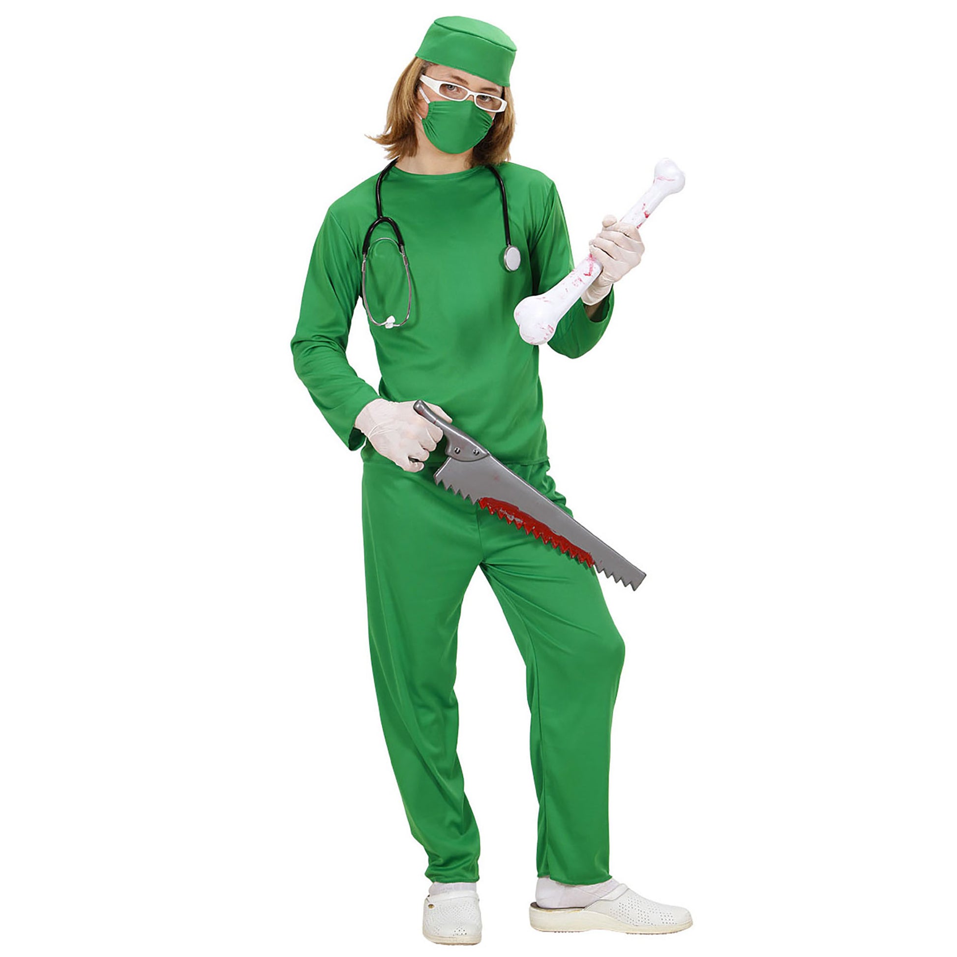 "CHIRURG" (Oberteil, Hose, Kopfbedeckung, Mundschutz) – Ansicht 3