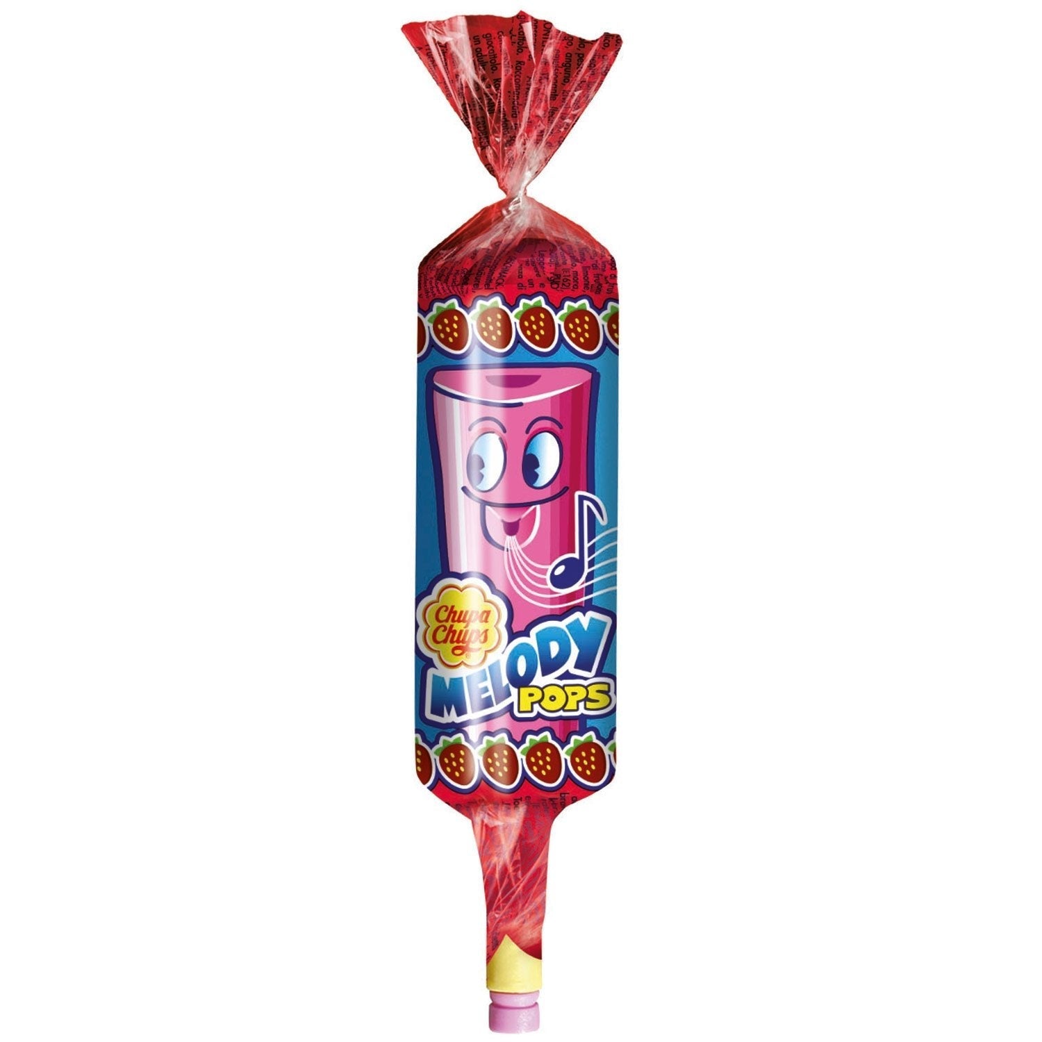 Chupa Chups Melody Pops 48er Erdbeer Lutscher mit Flöte – Detailansicht