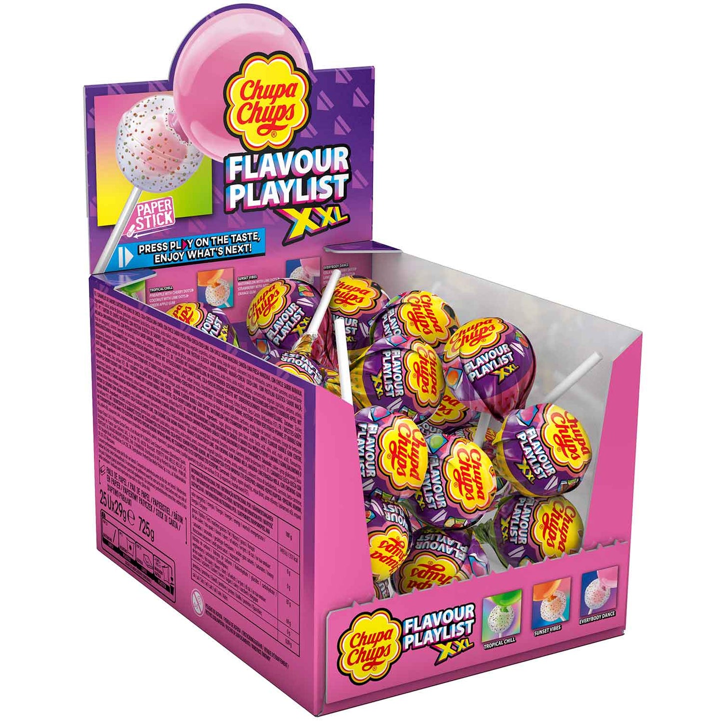 Chupa Chups XXL Flavour Playlist 25x29g - Candyshop.ch