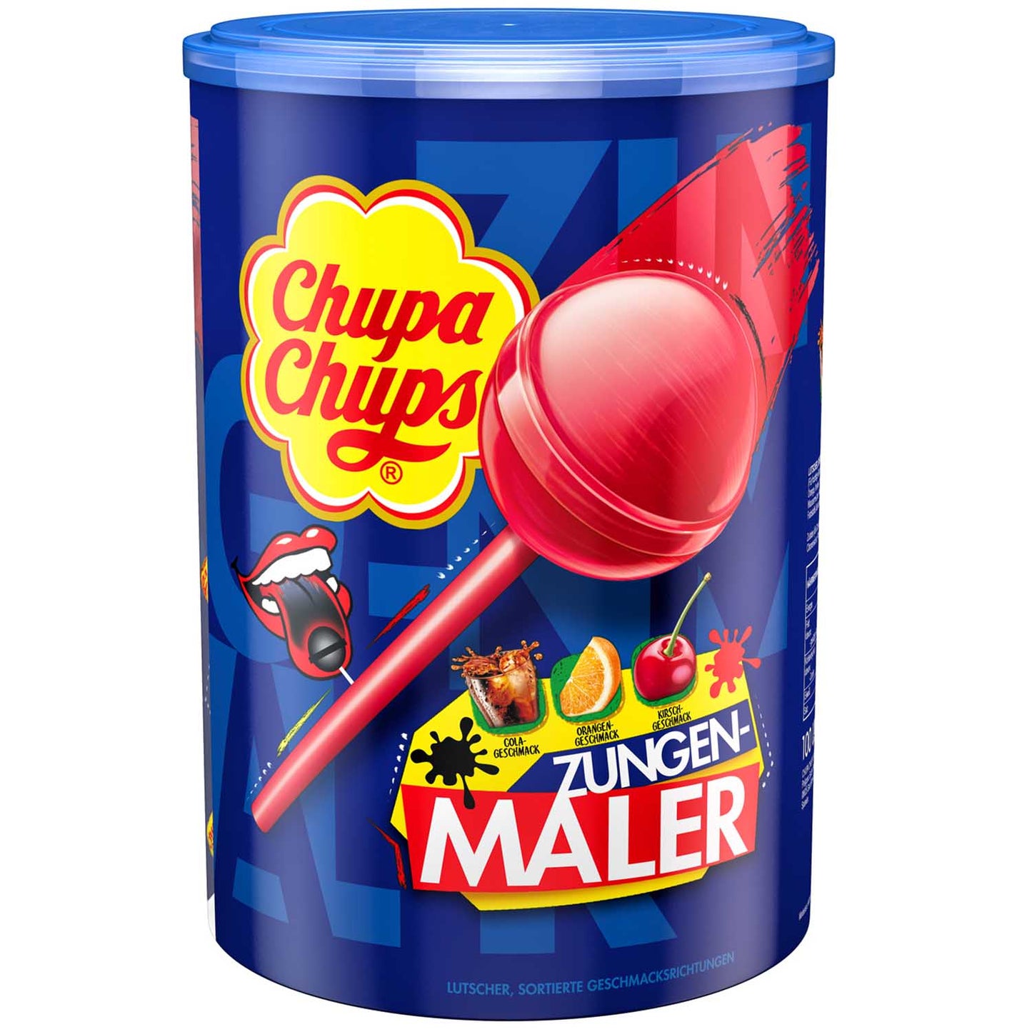 Chupa Chups Zungenmaler 100er Lollis bunt – Produktansicht