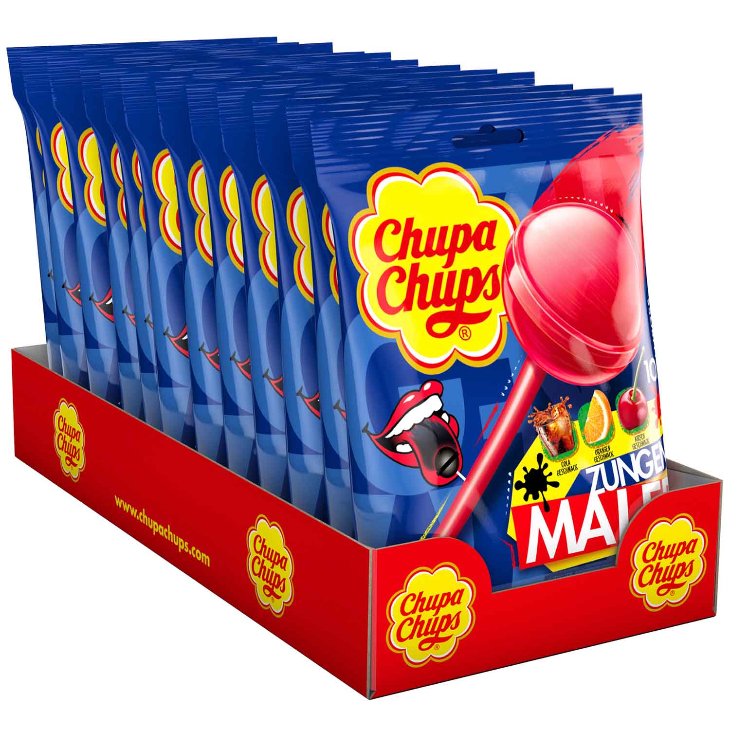 Chupa Chups Zungenmaler Lolli 10er Pack – Detailansicht
