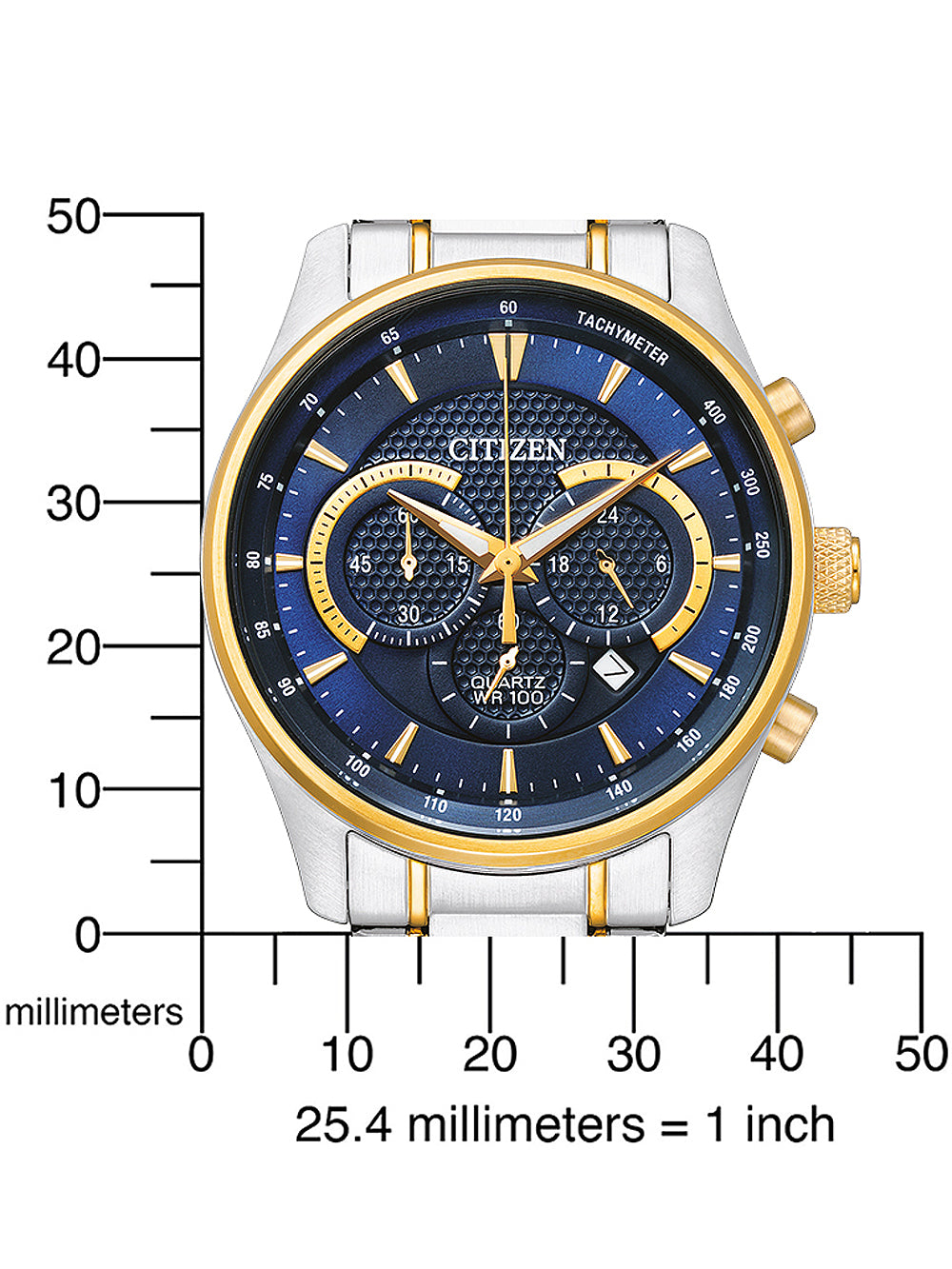 CITIZEN AN8194-51L Analoguhr Armbanduhr 43 mm ansicht-4