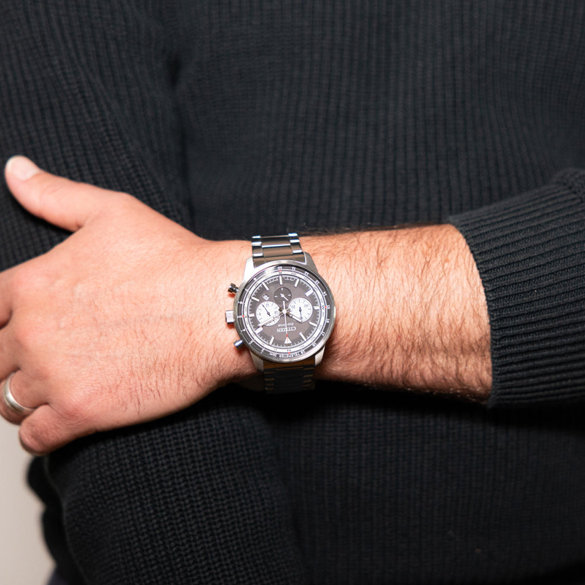 CITIZEN AVIATION CA4500-91E Chronograph Armbanduhr 44 mm ansicht-4