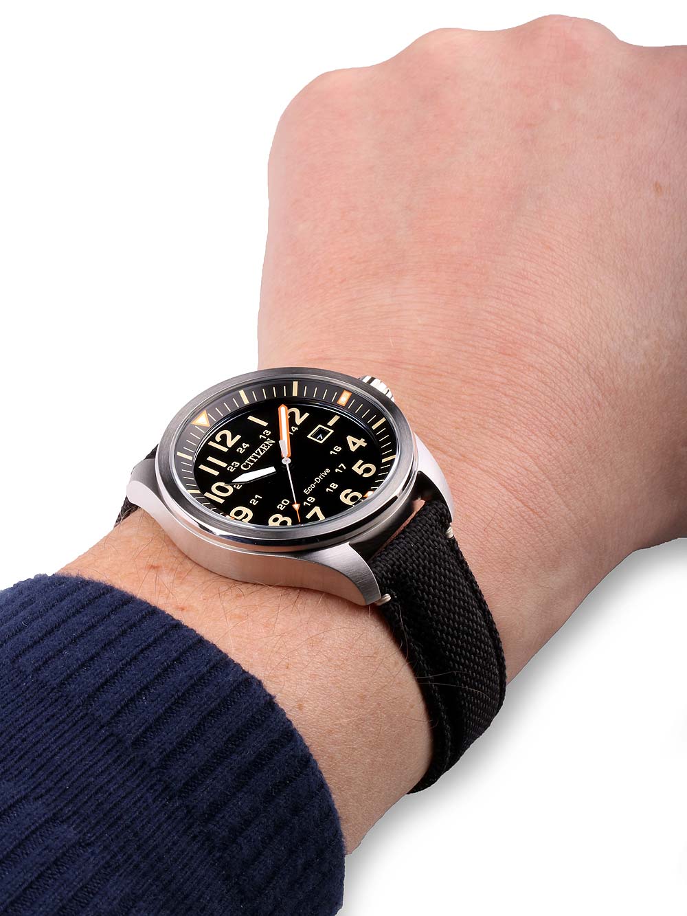 CITIZEN AW5000-24E Analoguhr Armbanduhr 35 mm ansicht-5