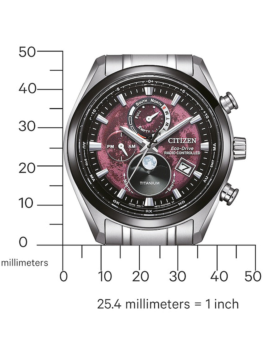 CITIZEN BY1018-80X Analoguhr Armbanduhr 43 mm ansicht-4