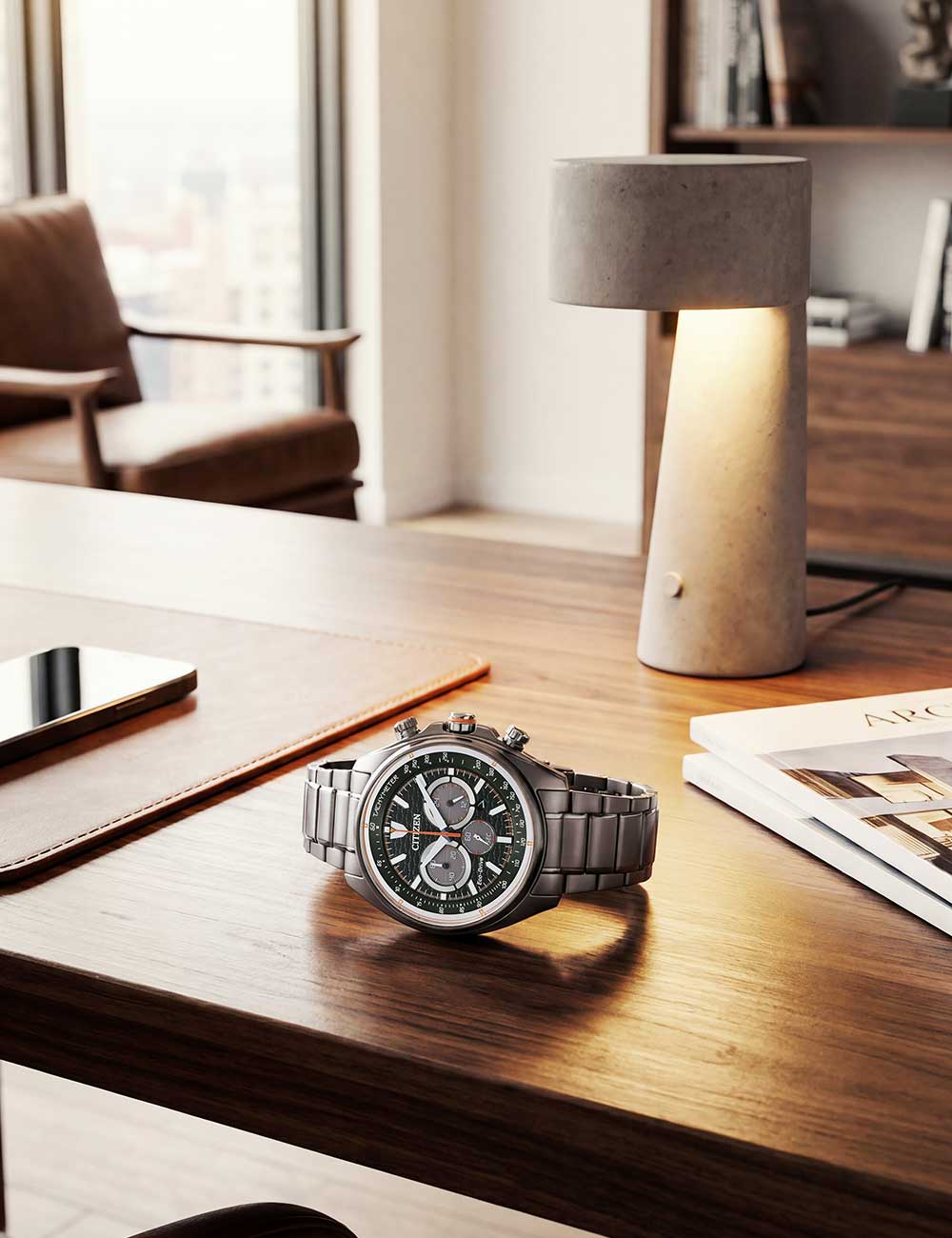 CITIZEN CA4567-82H Analoguhr Armbanduhr 43 mm ansicht-5