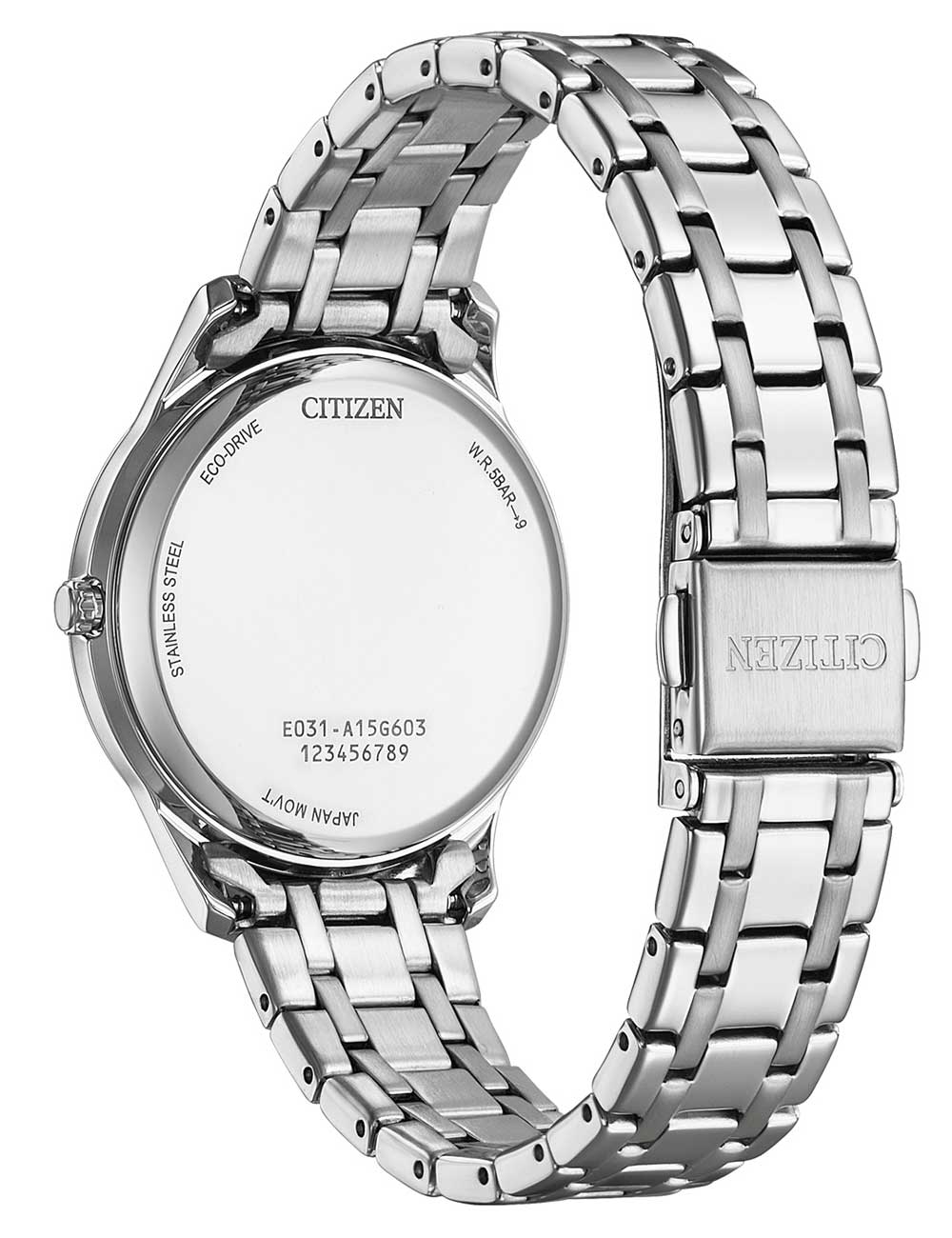 CITIZEN EM0411-71A Analoguhr Armbanduhr 43 mm ansicht-3