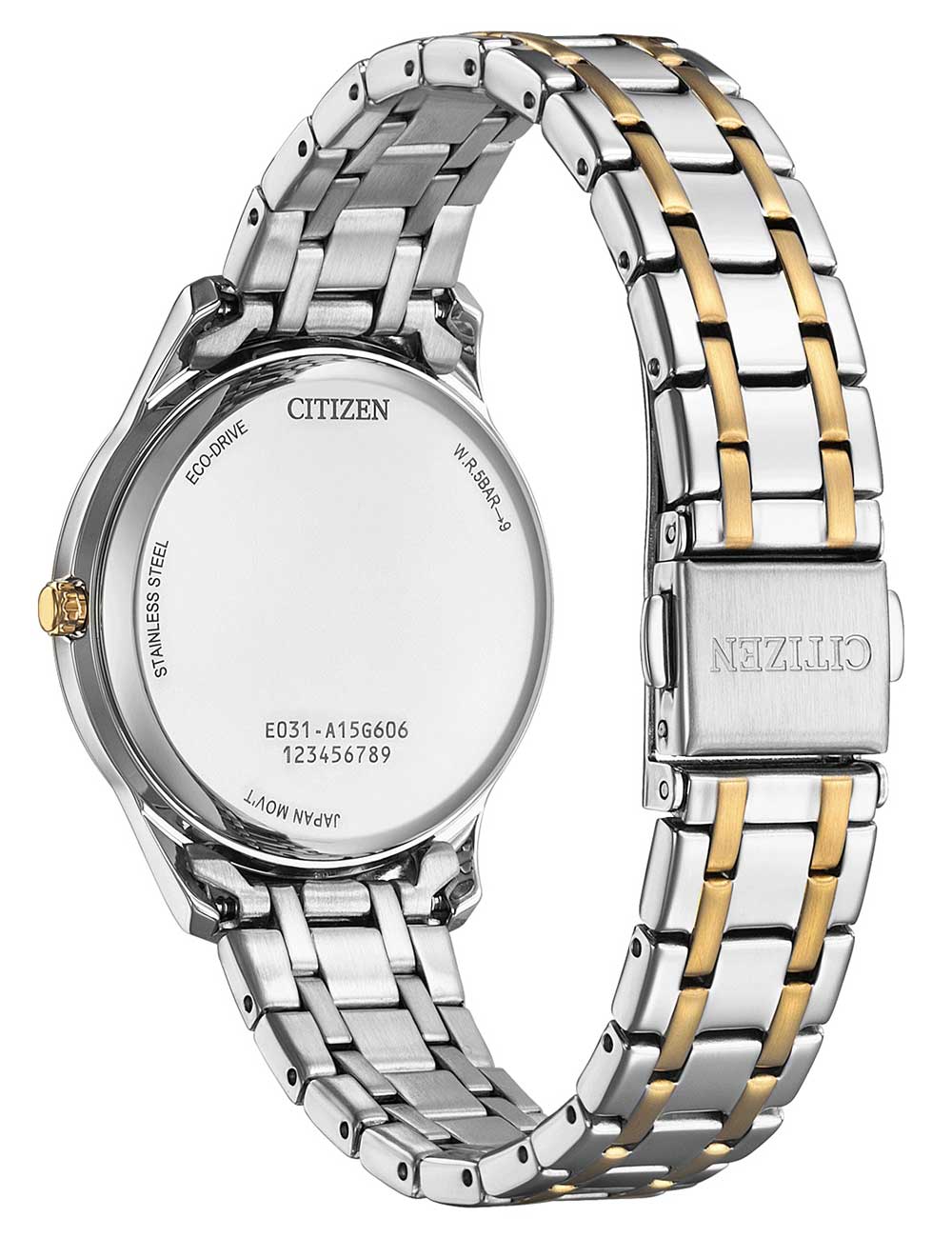 CITIZEN EM0416-78A Analoguhr Armbanduhr 46 mm ansicht-2
