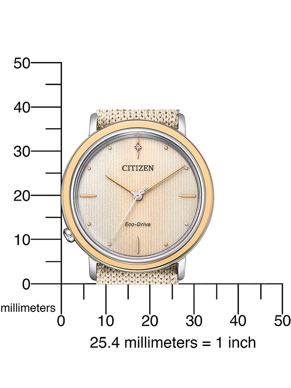 CITIZEN EM1006-40A Analoguhr Armbanduhr ansicht-5