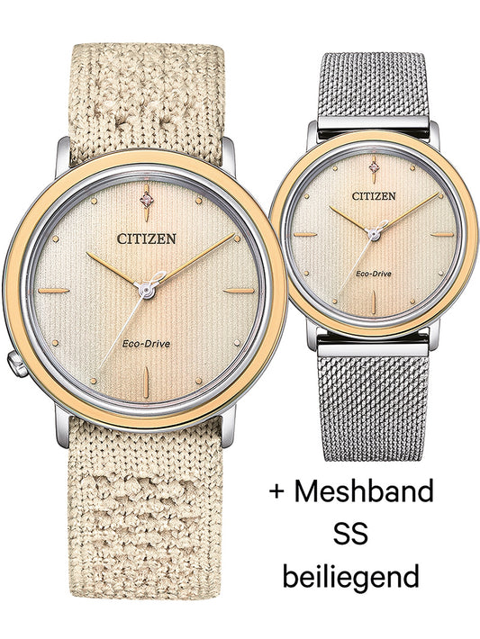 CITIZEN EM1006-40A Analoguhr Armbanduhr