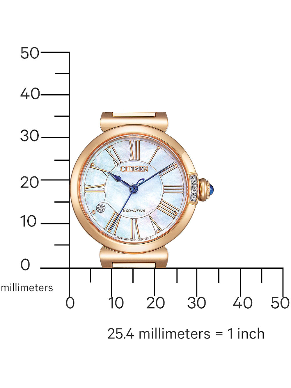 CITIZEN EM1063-89D Analoguhr Armbanduhr ansicht-5