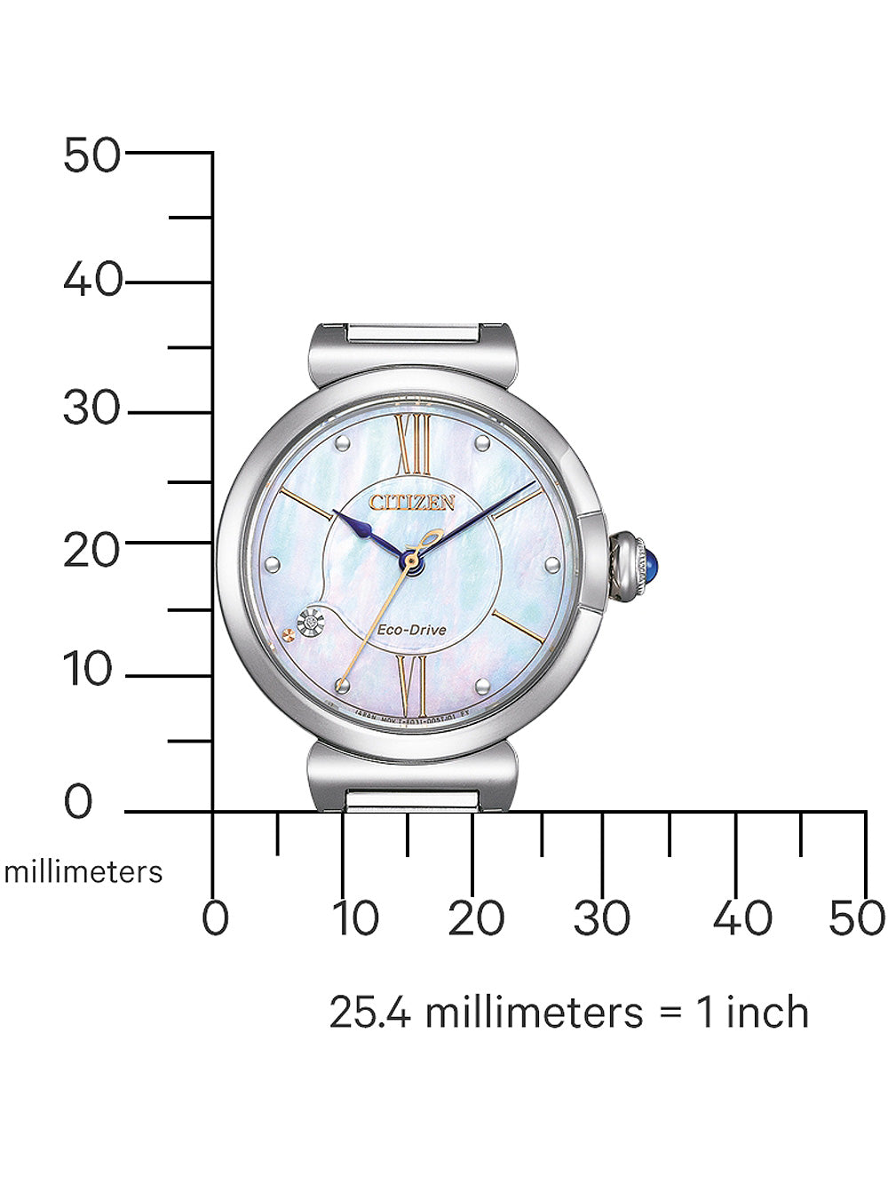 CITIZEN EM1070-83D Analoguhr Armbanduhr 43 mm ansicht-5