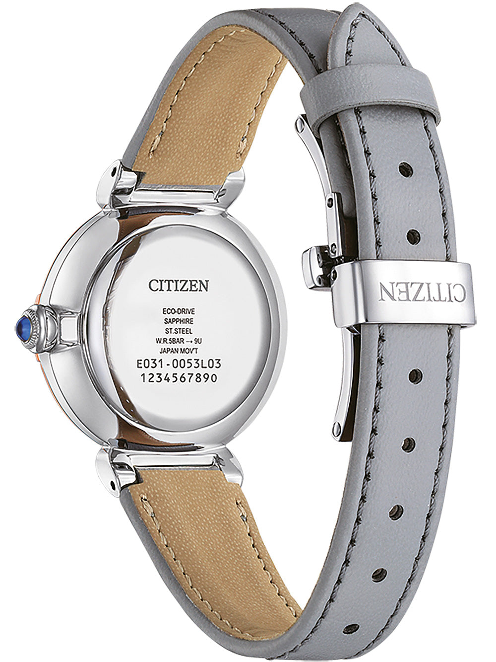 CITIZEN EM1074-15D Analoguhr Armbanduhr 43 mm ansicht-3
