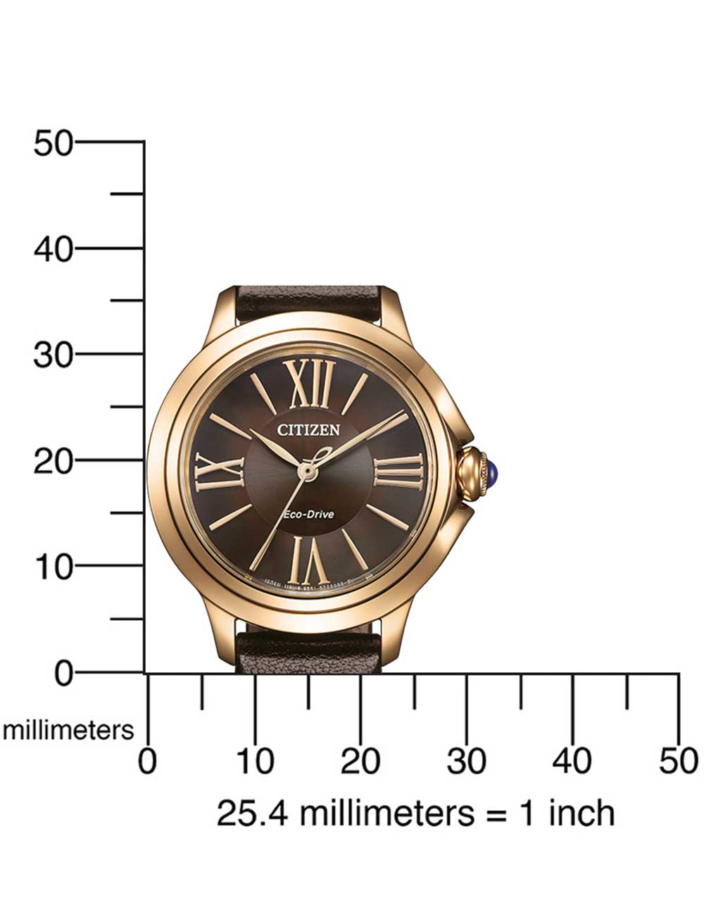 CITIZEN EM1163-09X Analoguhr Armbanduhr ansicht-4