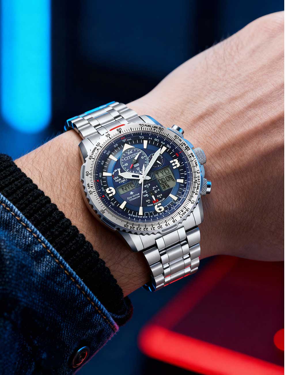 CITIZEN JY8100-80L Analoguhr Armbanduhr 43 mm ansicht-4
