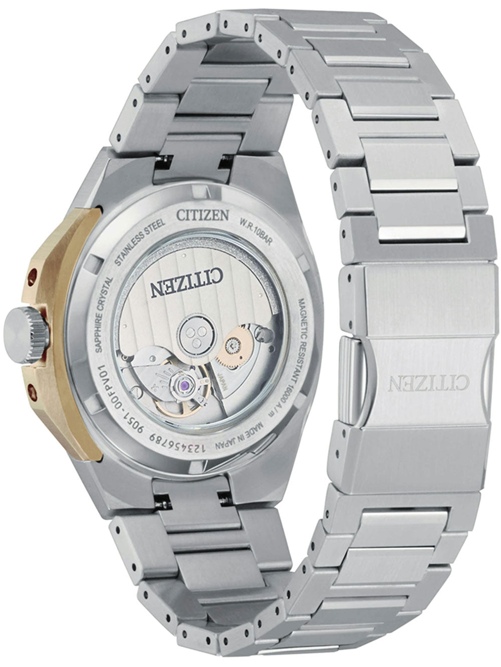CITIZEN NB6084-50A Analoguhr Armbanduhr 39 mm ansicht-3