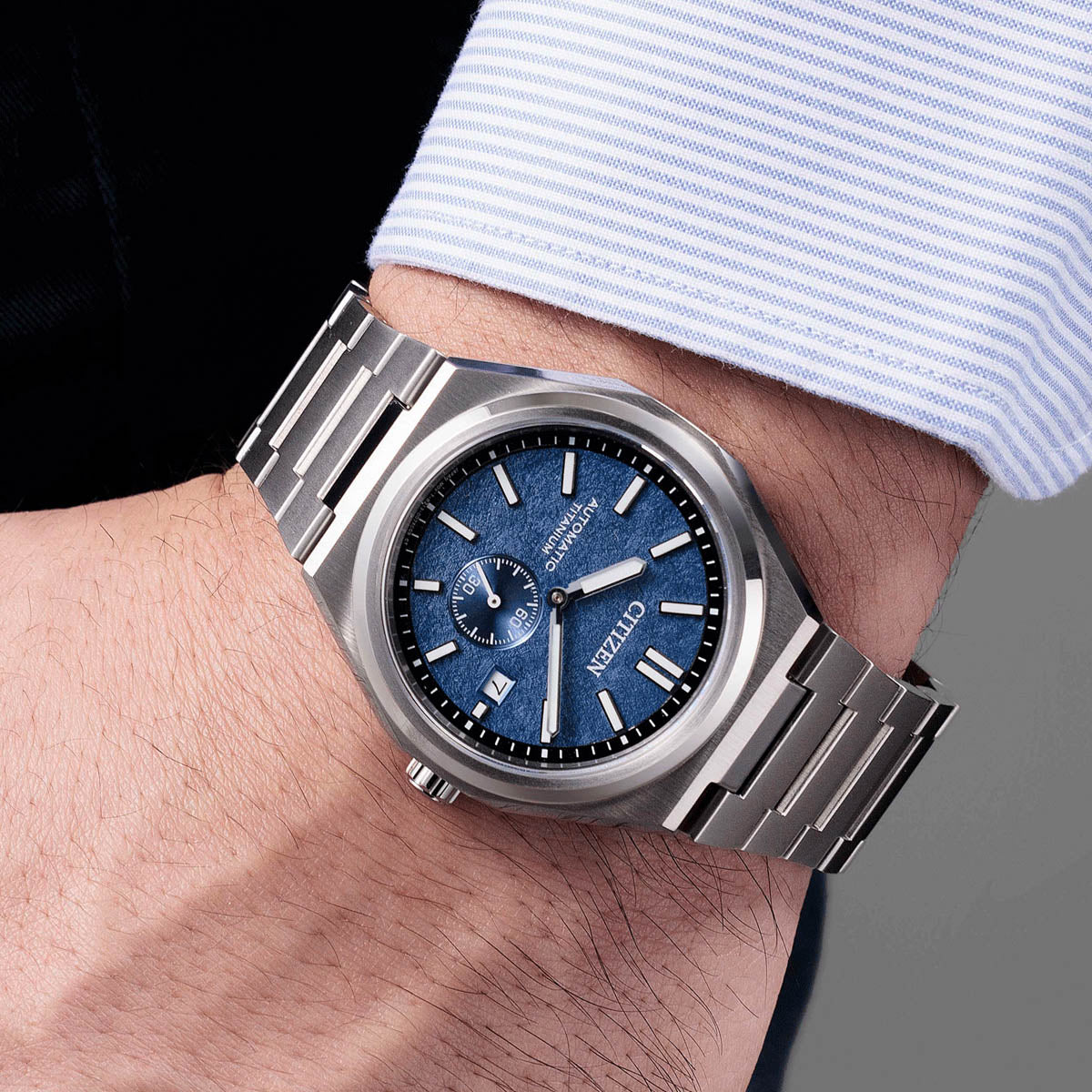 CITIZEN NJ0180-80L Analoguhr Armbanduhr 40 mm ansicht-5