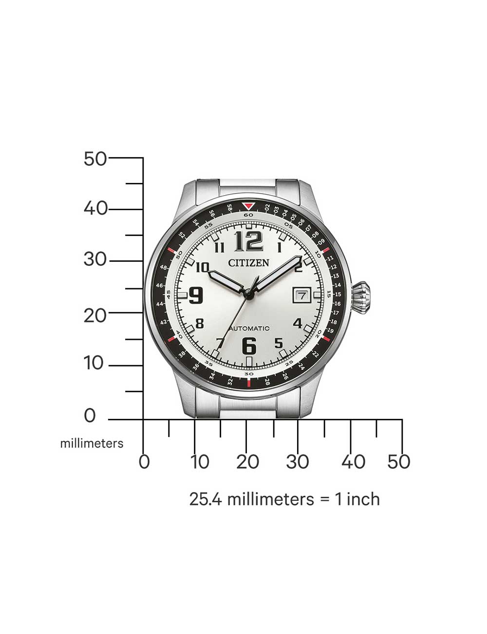CITIZEN NJ0190-51A Analoguhr Armbanduhr ansicht-5