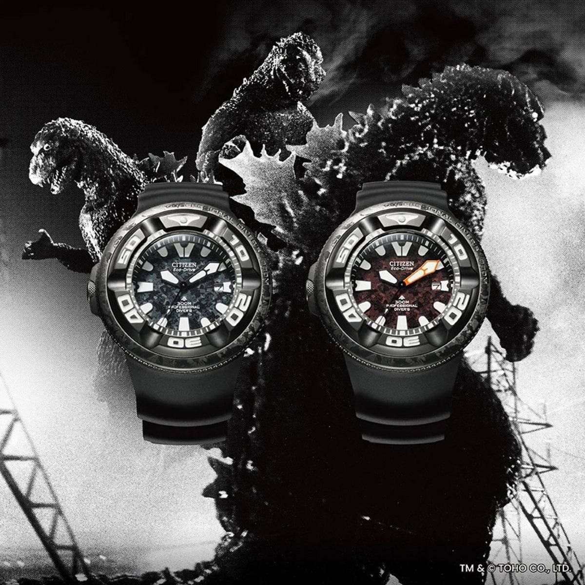 CITIZEN PROMASTER Divers Godzilla Limited Edition BJ8059-03Z Data - Divers Bezel - Armbanduhr 48 mm Schwarz ansicht-4